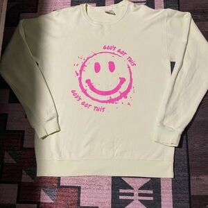 Women oversized sweatshirt God got this.